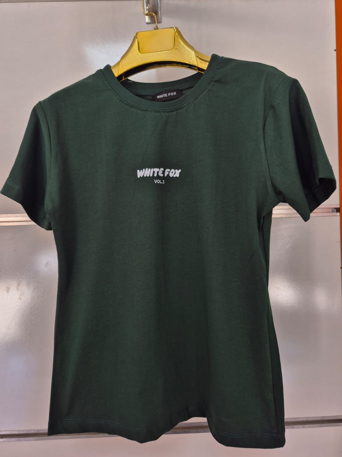 Whıte Fox Yazı Baskılı Yeşil Tişört