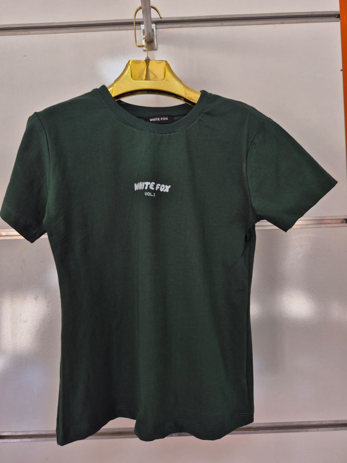 Whıte Fox Yazı Baskılı Yeşil Tişört
