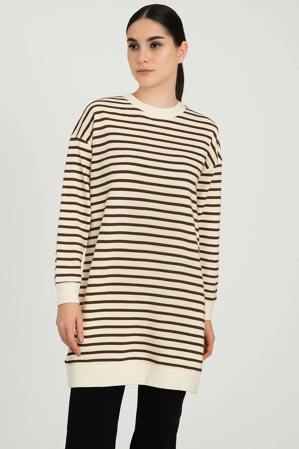 Kadın Çizgili Tunik