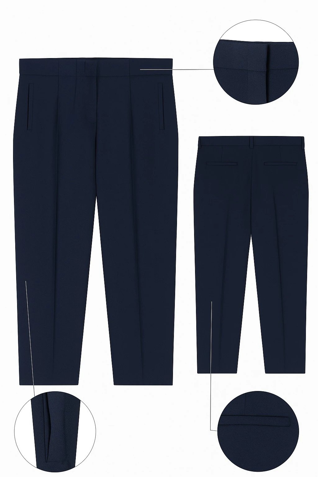 Çimalı Lacivert Klasik Pantolon