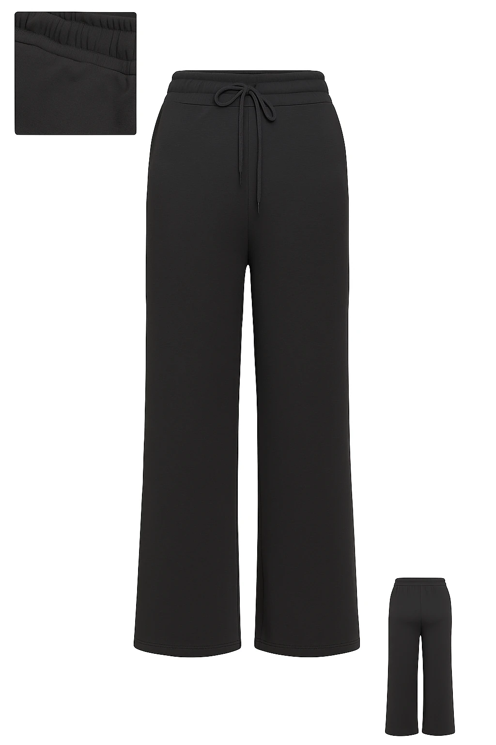 Antrasit Basic Eşofman Altı – İpli ve Lastikli Bel