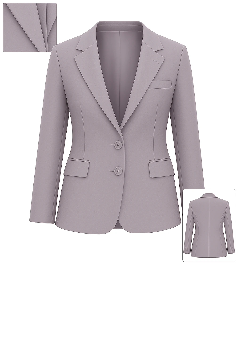 Kadın Klasik Blazer Ceket – Gri