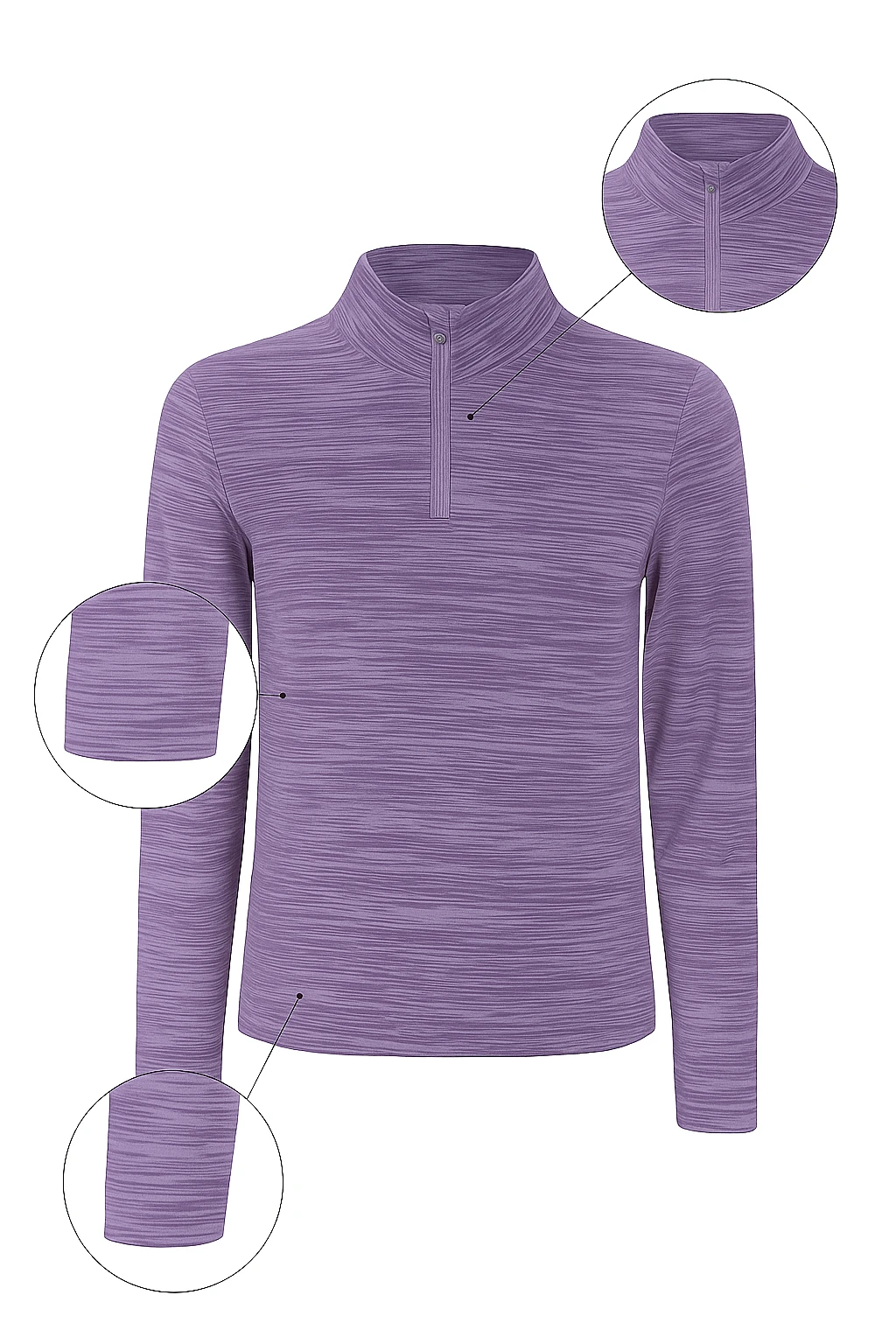 Grimsi Mor Fermuarlı Sweatshirt