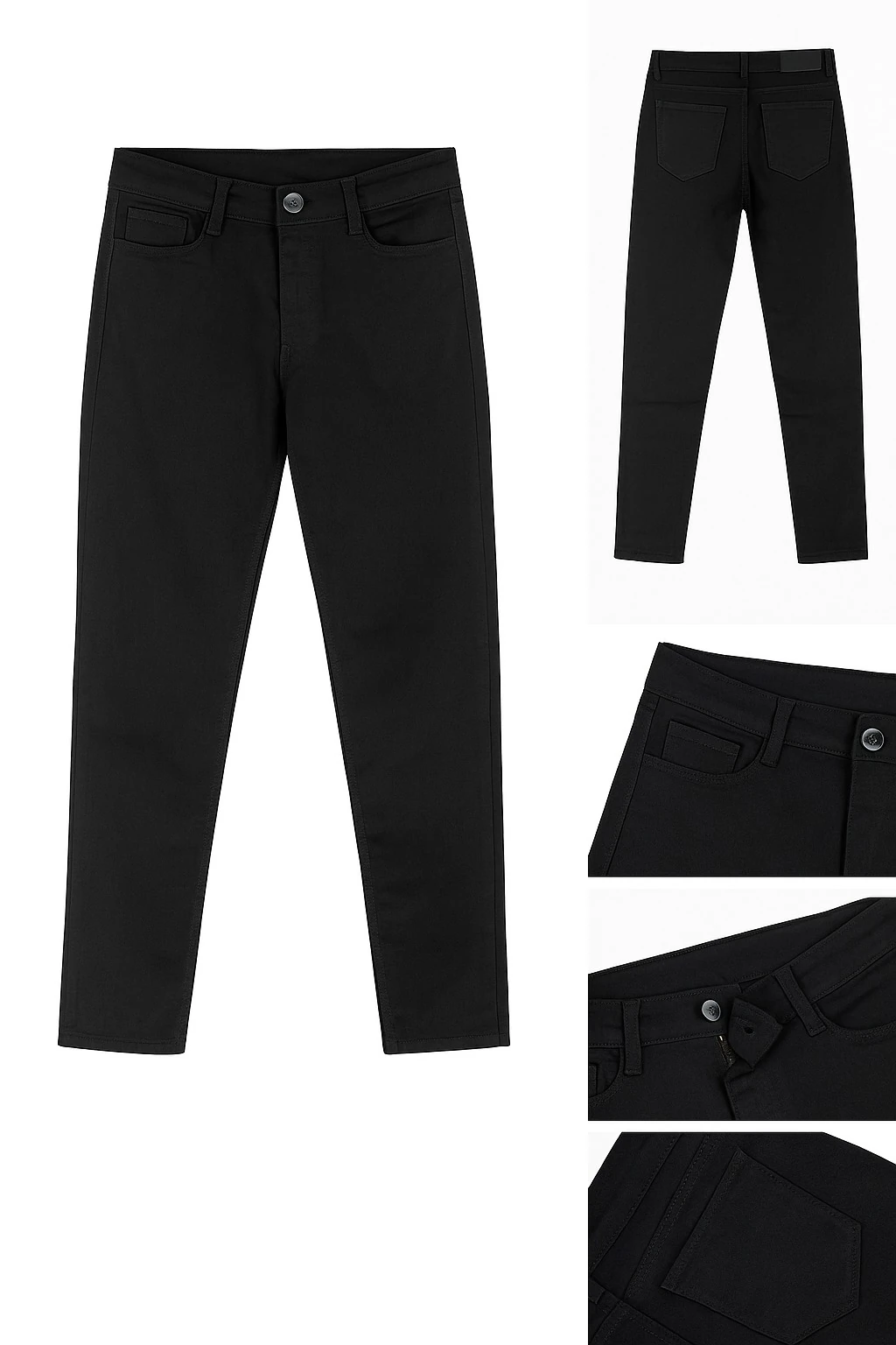 Kadın Siyah Slim Fit Pantolon