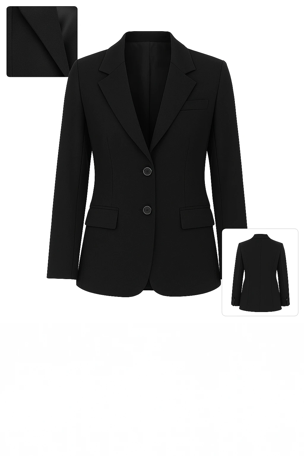 Kadın Klasik Blazer Ceket – Siyah