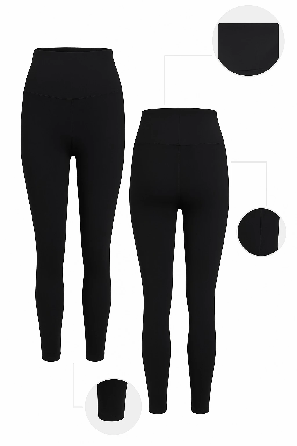 Siyah Yüksek Bel Tayt