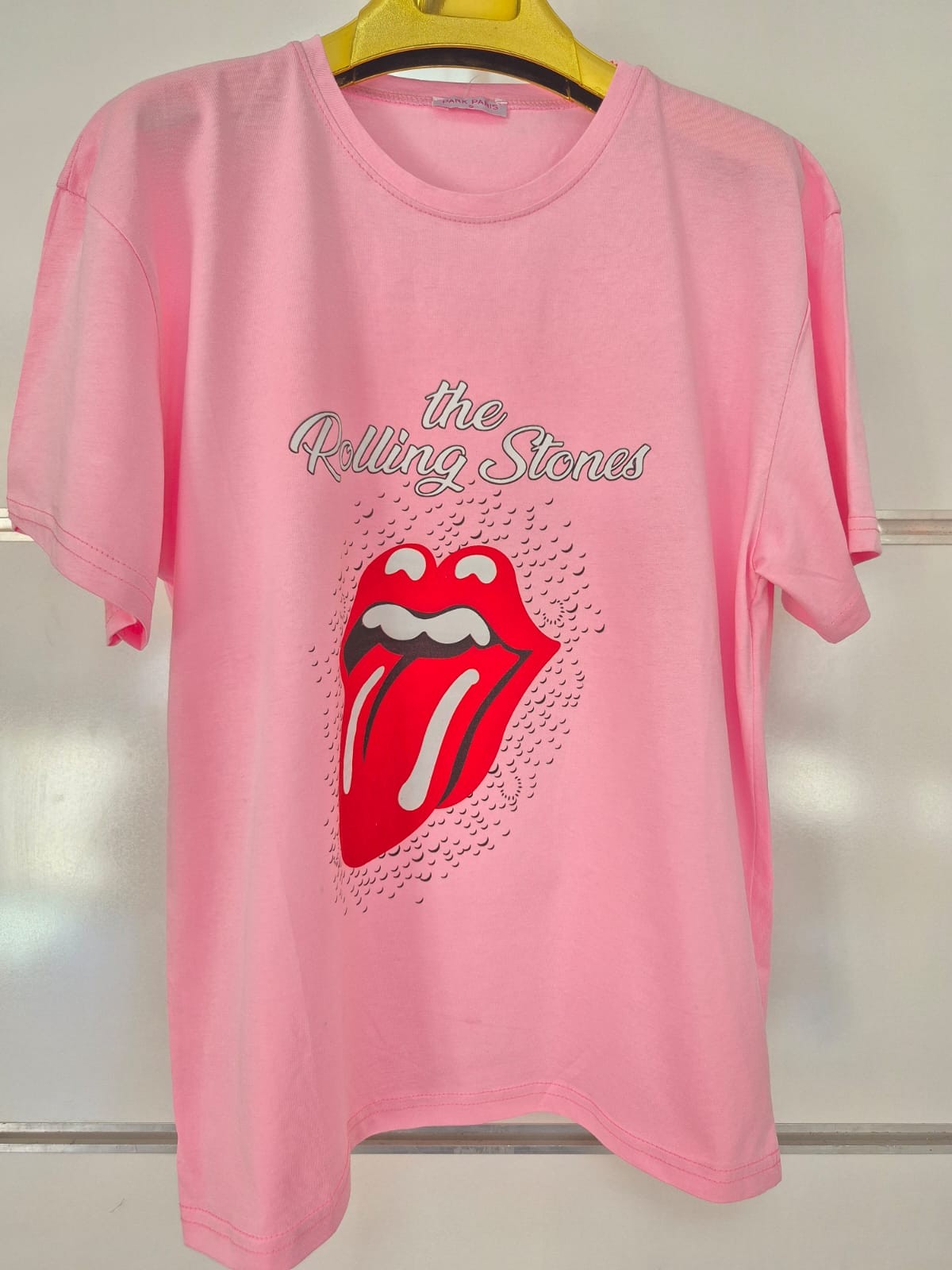 The Rolling Stones Baskılı Pembe Tişört