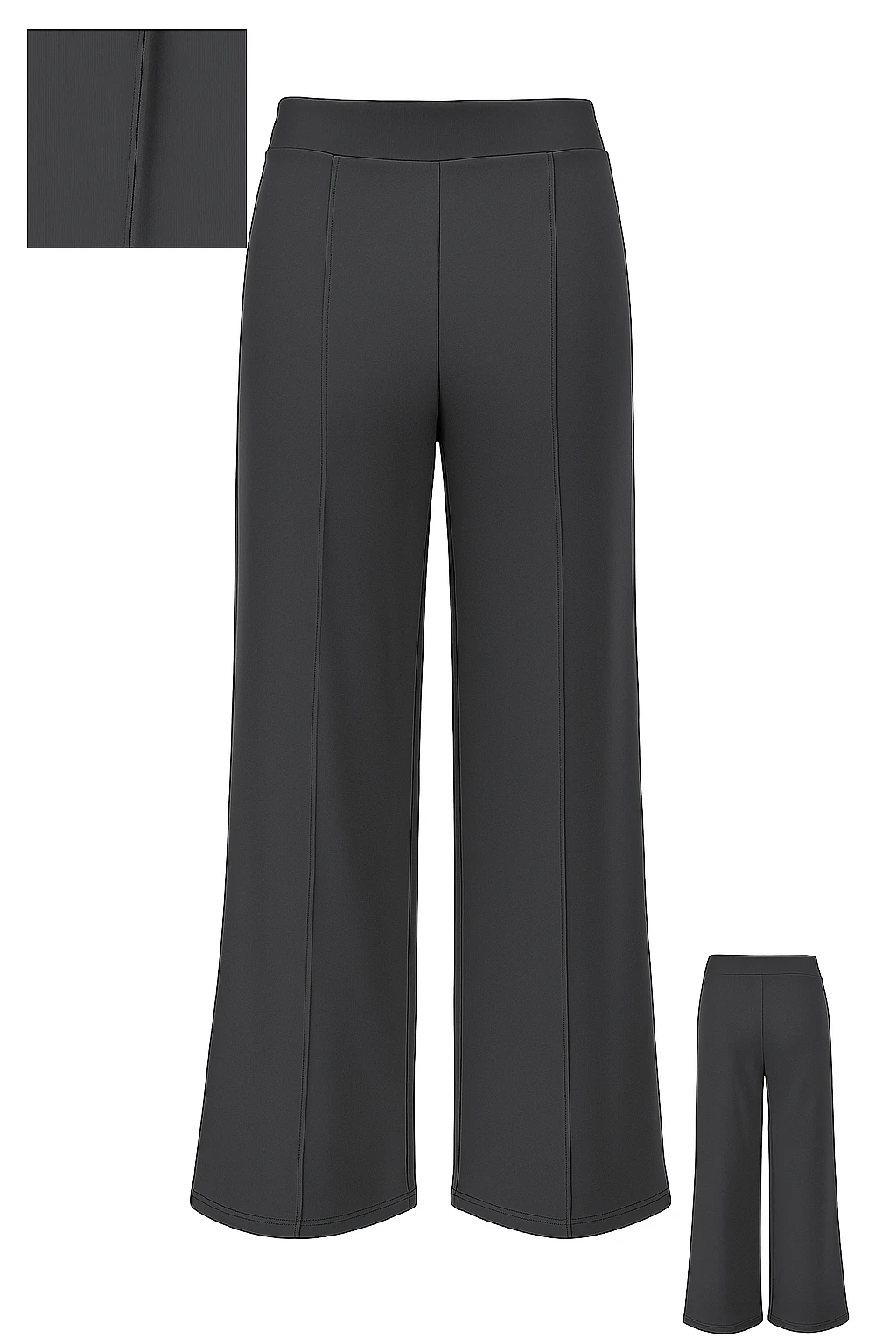 Antrasit Dikiş Detaylı Eşofman Altı – Geniş Paça