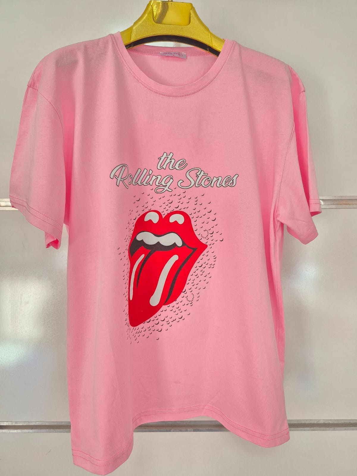 The Rolling Stones Baskılı Pembe Tişört