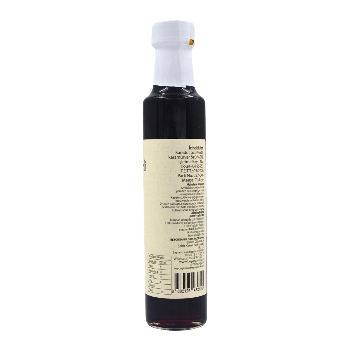 Beygurme Karamürverli Karadut Özü 250ml (PESTİSİT ANALİZLİ)