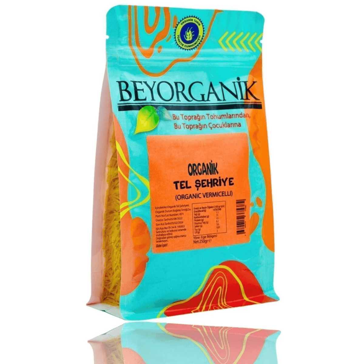 Organik Tel Şehriye 250gr (PESTİSİT VE AFLATOKSİN ANALİZLİ)