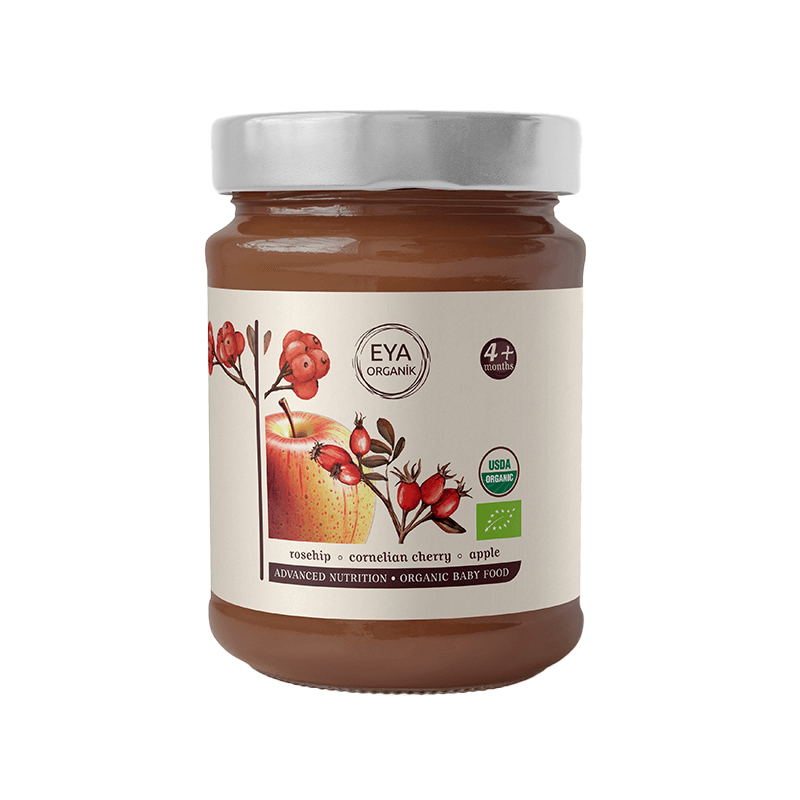 Organik Kuşburnu – Kızılcık – Elma Karışımı 100gr