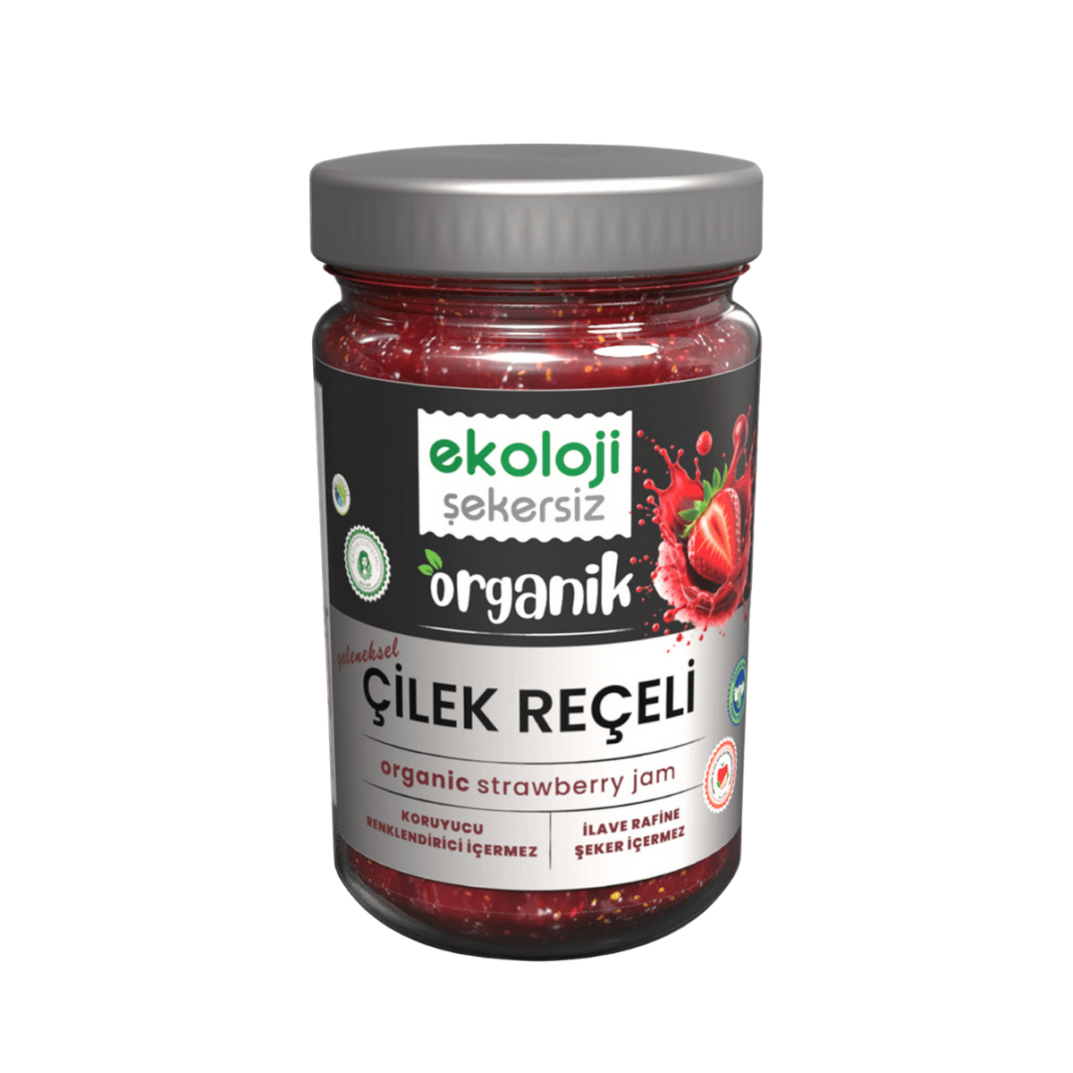 Organik Çilek Reçel 380 gr