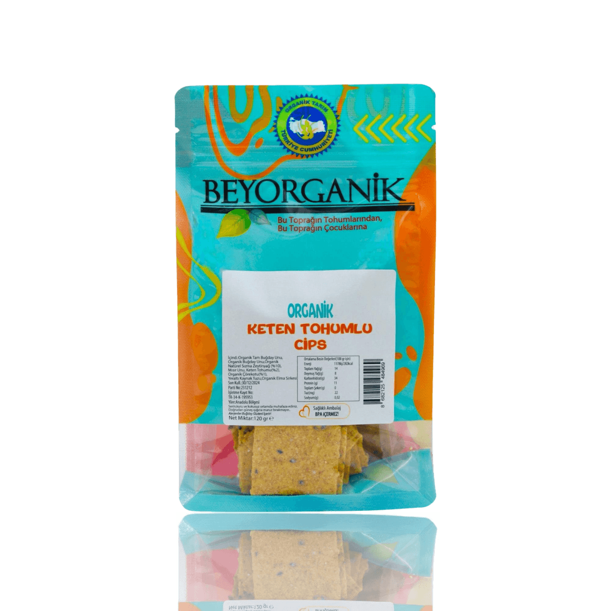Keten Tohumlu Cips 120 Gr