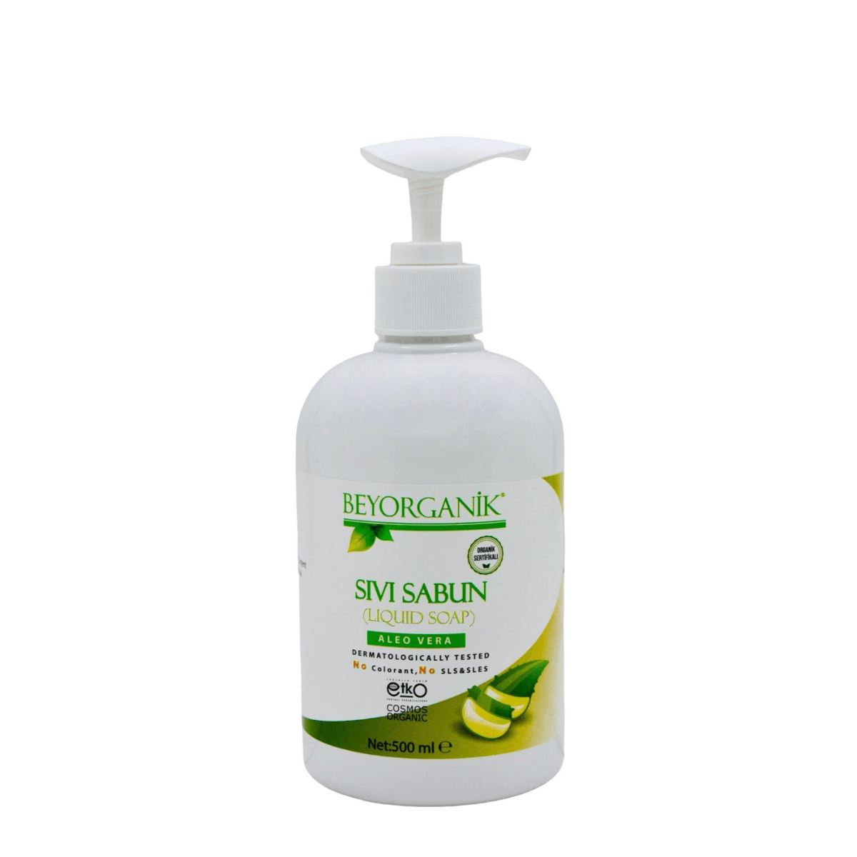 Organik Aloe Vera Özlü Parabensiz Sıvı Sabun 500ml