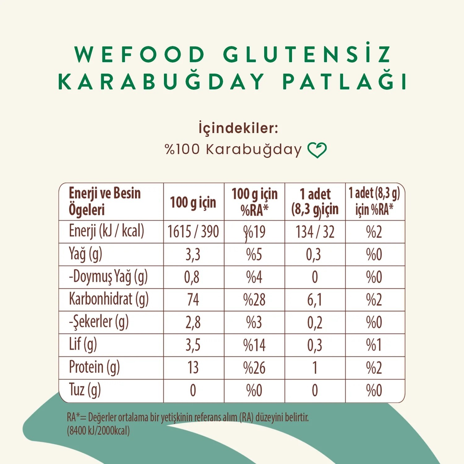 Karabuğday Patlak 100 Gr