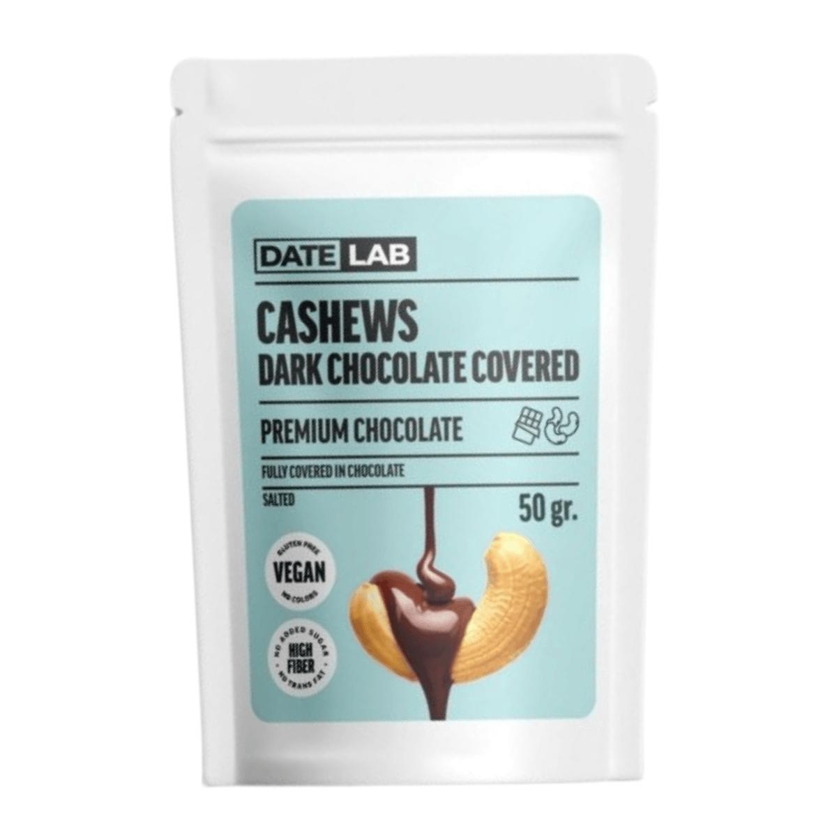 Şekersiz Çikolata Kaplı Kaju 50g