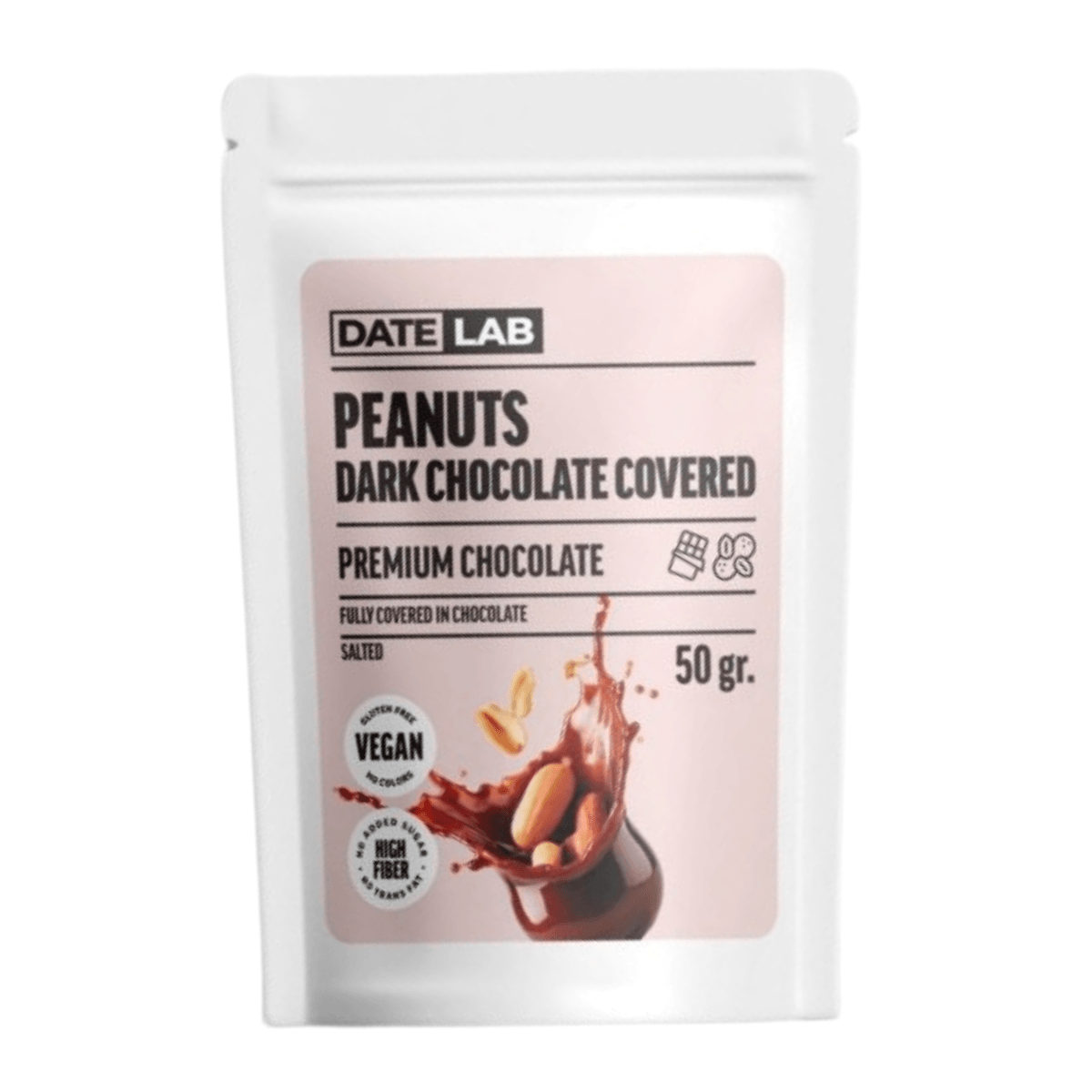 Şekersiz Çikolata Kaplı Yer Fıstığı 50g
