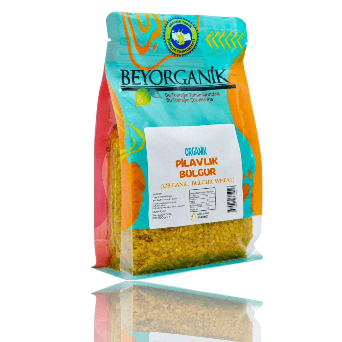 Organik Pilavlık Bulgur 500gr (Pestisit ve Aflatoksin Analizli)