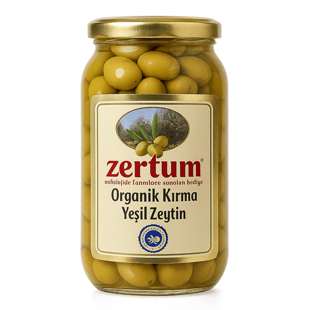 Organik Kırma Yeşil Zeytin 1000g