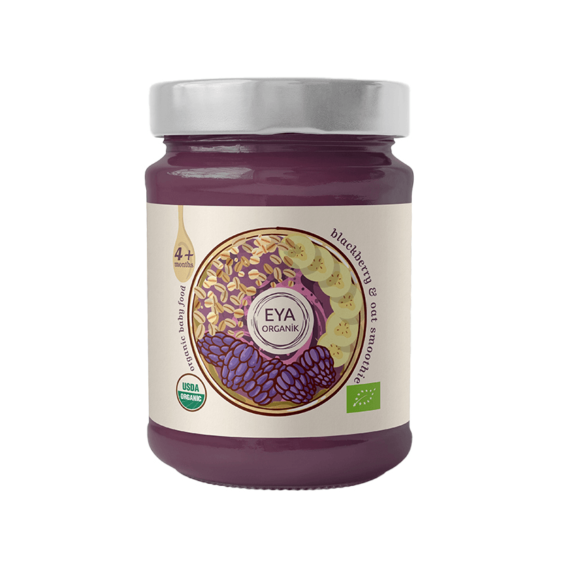 Organik Böğürtlenli Yulaf Smoothie 100gr