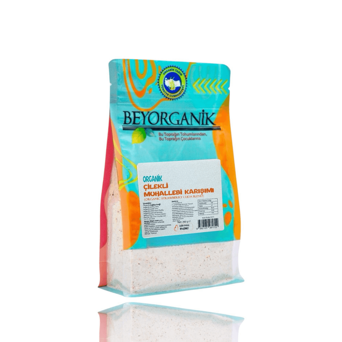 Çilekli Muhallebi Karışım 200 Gr +12ay (PESTİSİT VE AFLATOKSİN ANALİZLİ)