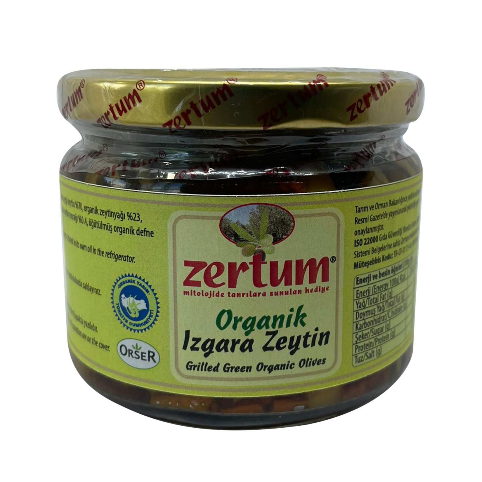 Organik Izgara Zeytin 265g