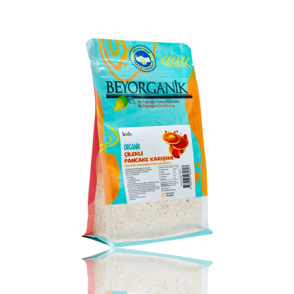 Çilekli Pankek 200g +12ay (PESTİSİT VE AFLATOKSİN ANALİZLİ)