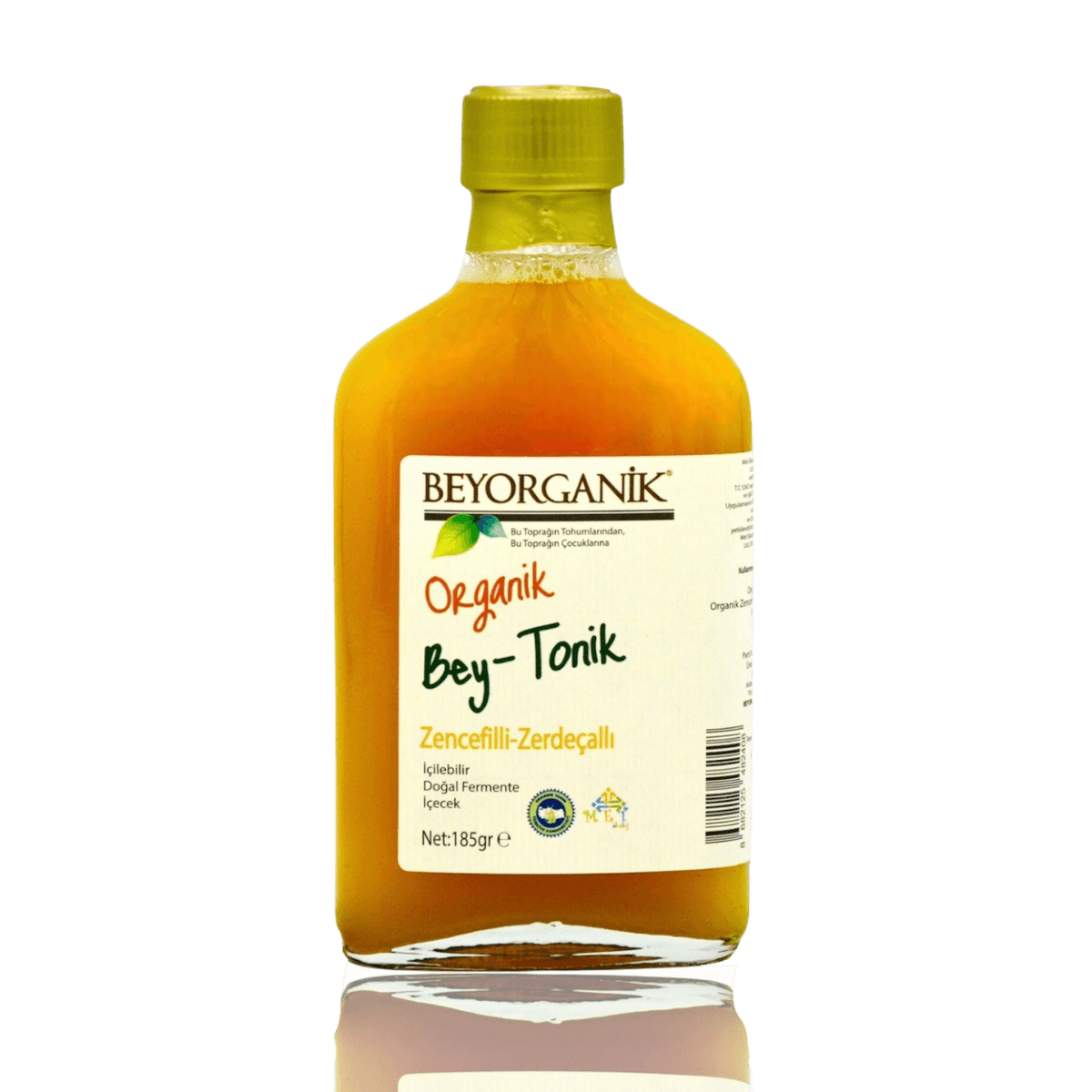 Organik BEY TONİK – Zerdeçallı & Zencefilli Fermente İçecek (PESTİSİT VE AĞIR METAL ANALİZLİ)