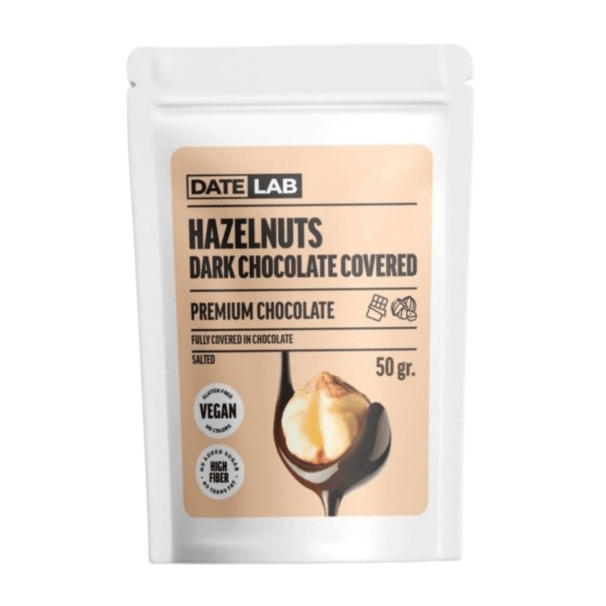 Şekersiz Çikolata Kaplı Fındık 50g