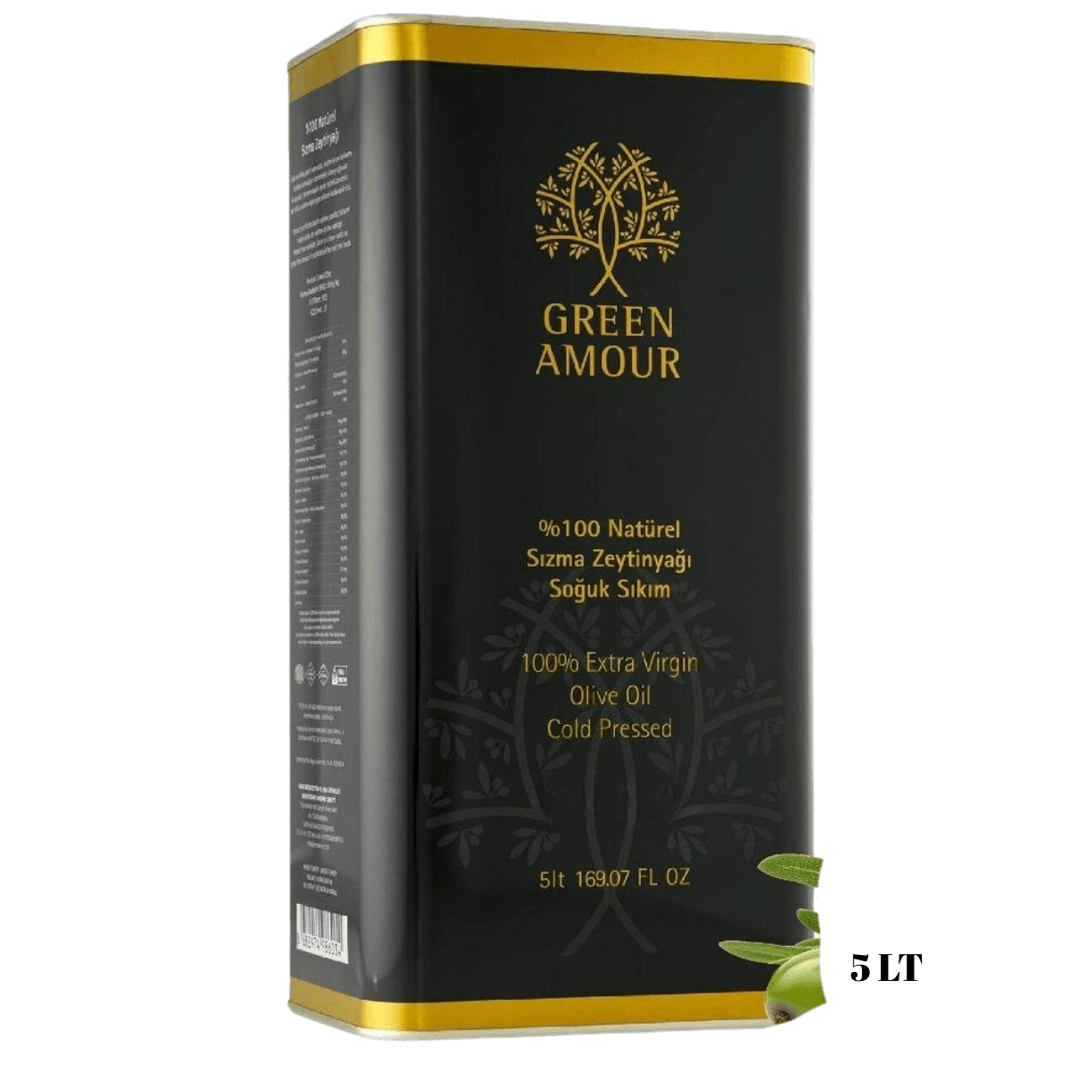 Soğuk Sıkım, 0,3 Asit 5 lt %100 Natürel Sızma Zeytintağı
