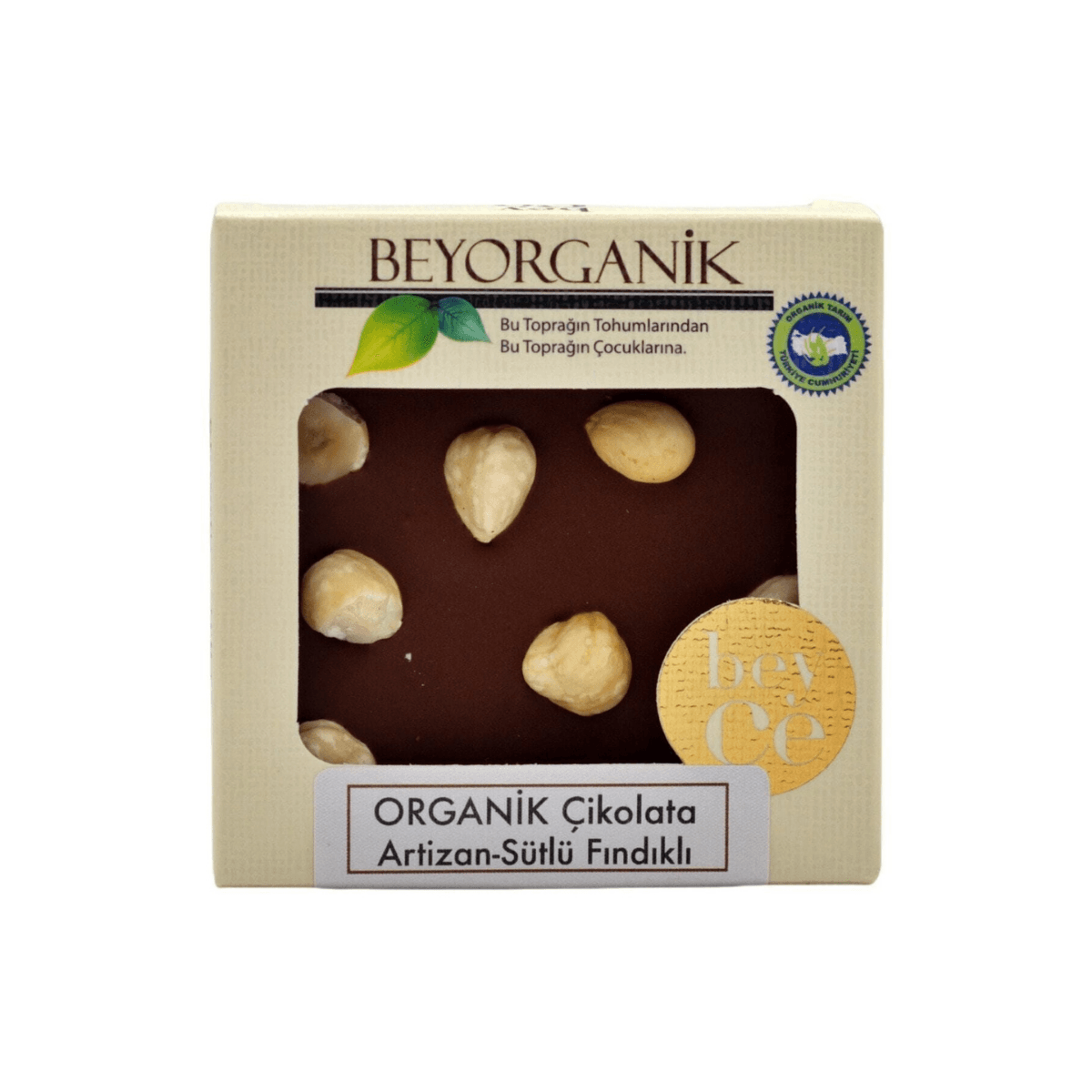 Organik Çikolata Sütlü- Fındıklı 40GR