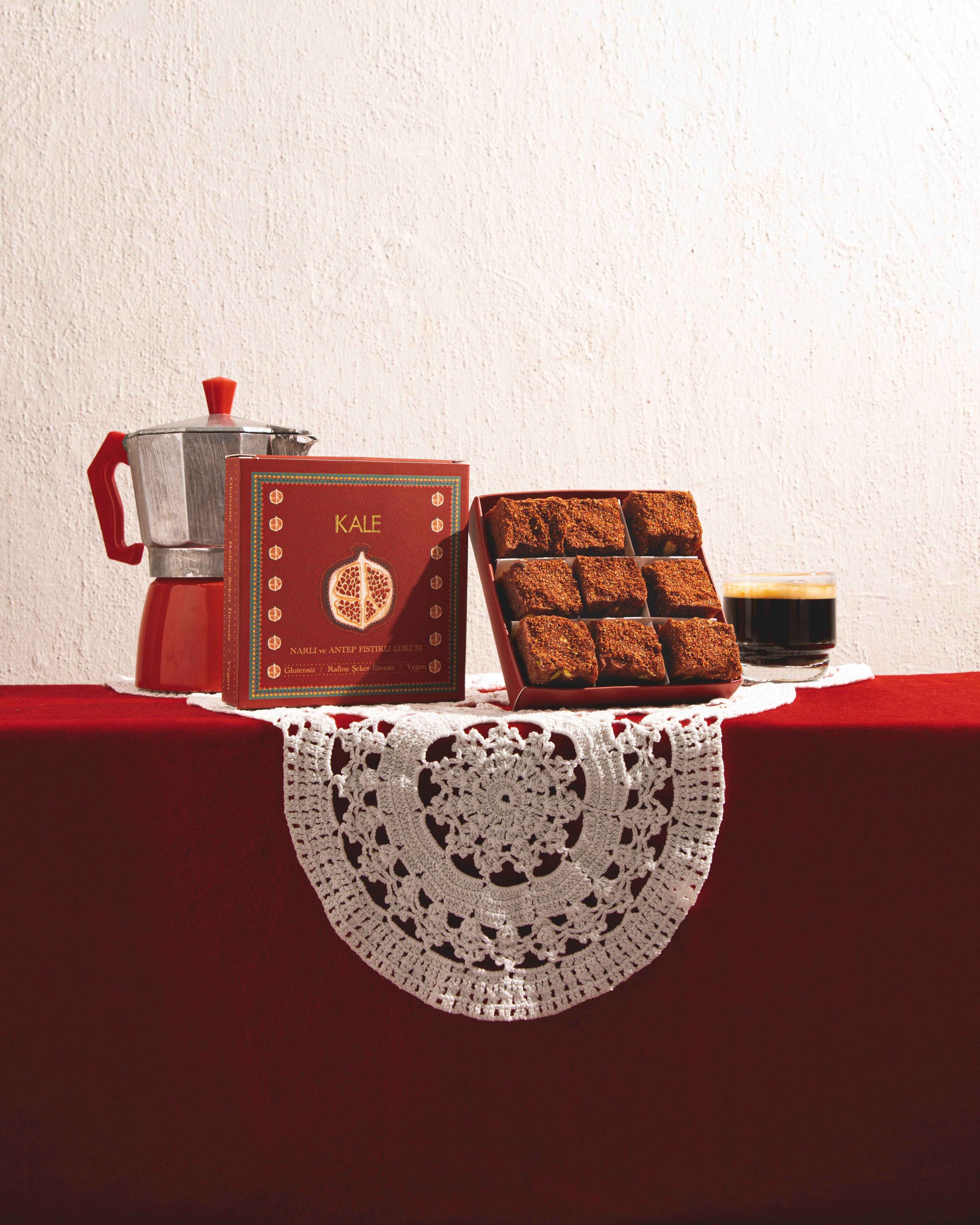 Rafine Şeker İlavesiz Narlı ve Antep Fıstıklı Lokum 120g