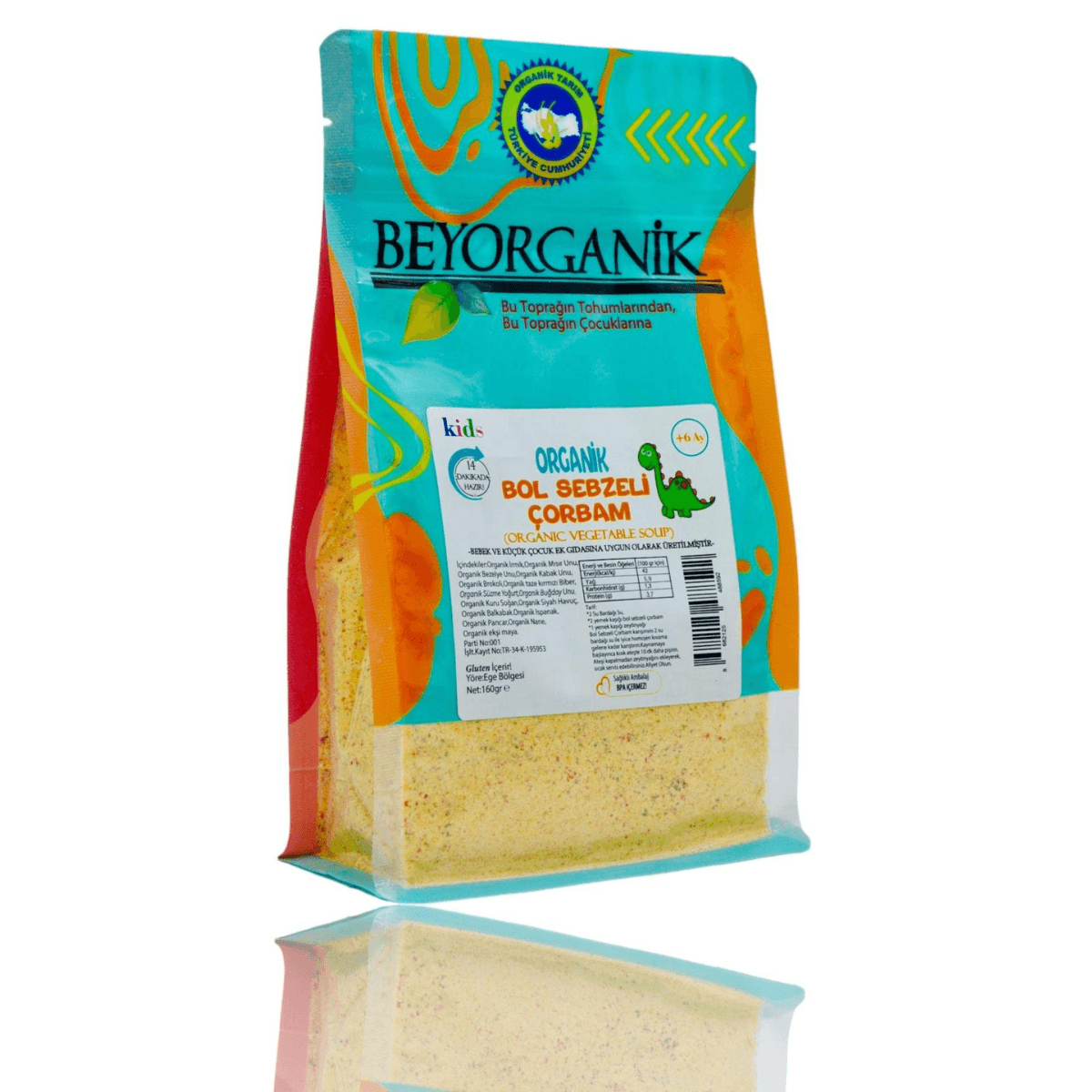 Organik 9 Sebzeli Çorbam 160gr +6ay (PESTİSİT VE AFLATOKSİN ANALİZLİ)