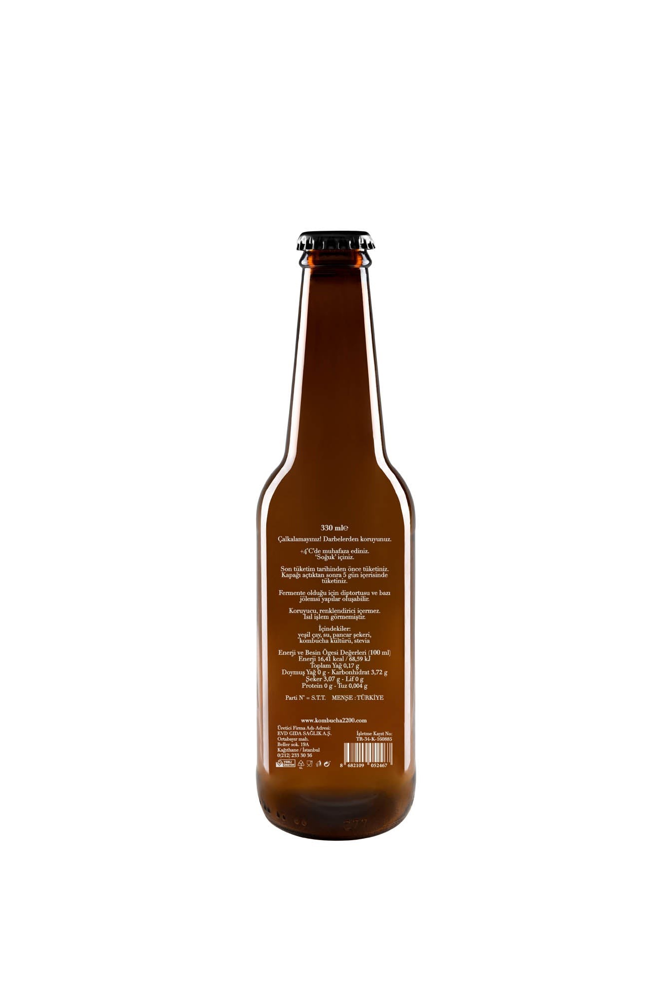 Yeşil Çay Fermente Kombucha 330 ml