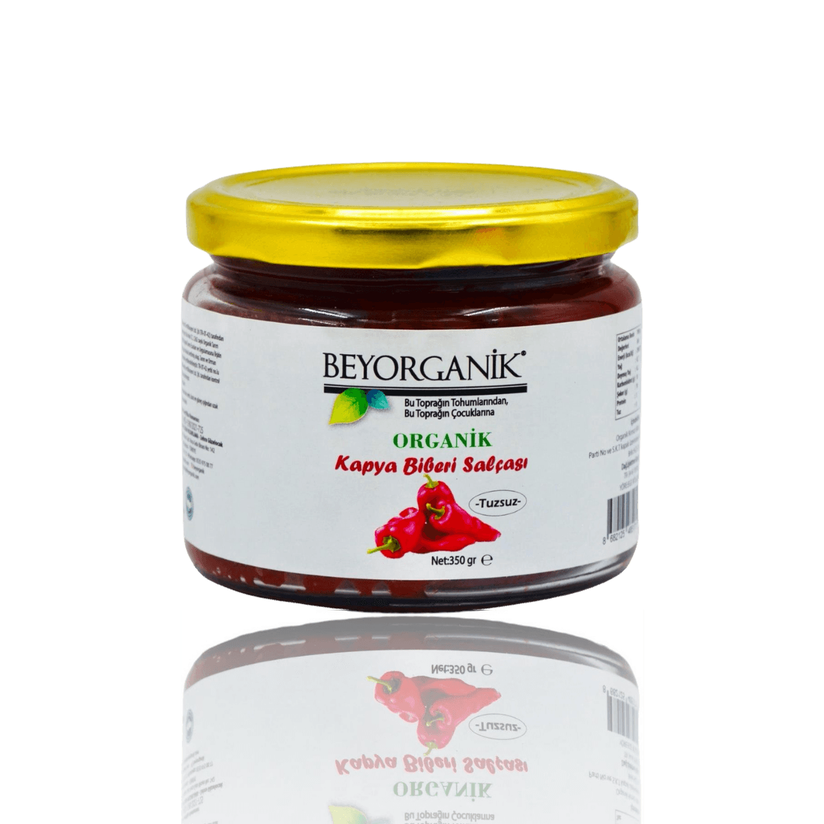Organik Tuzsuz Biber Salçası 350g