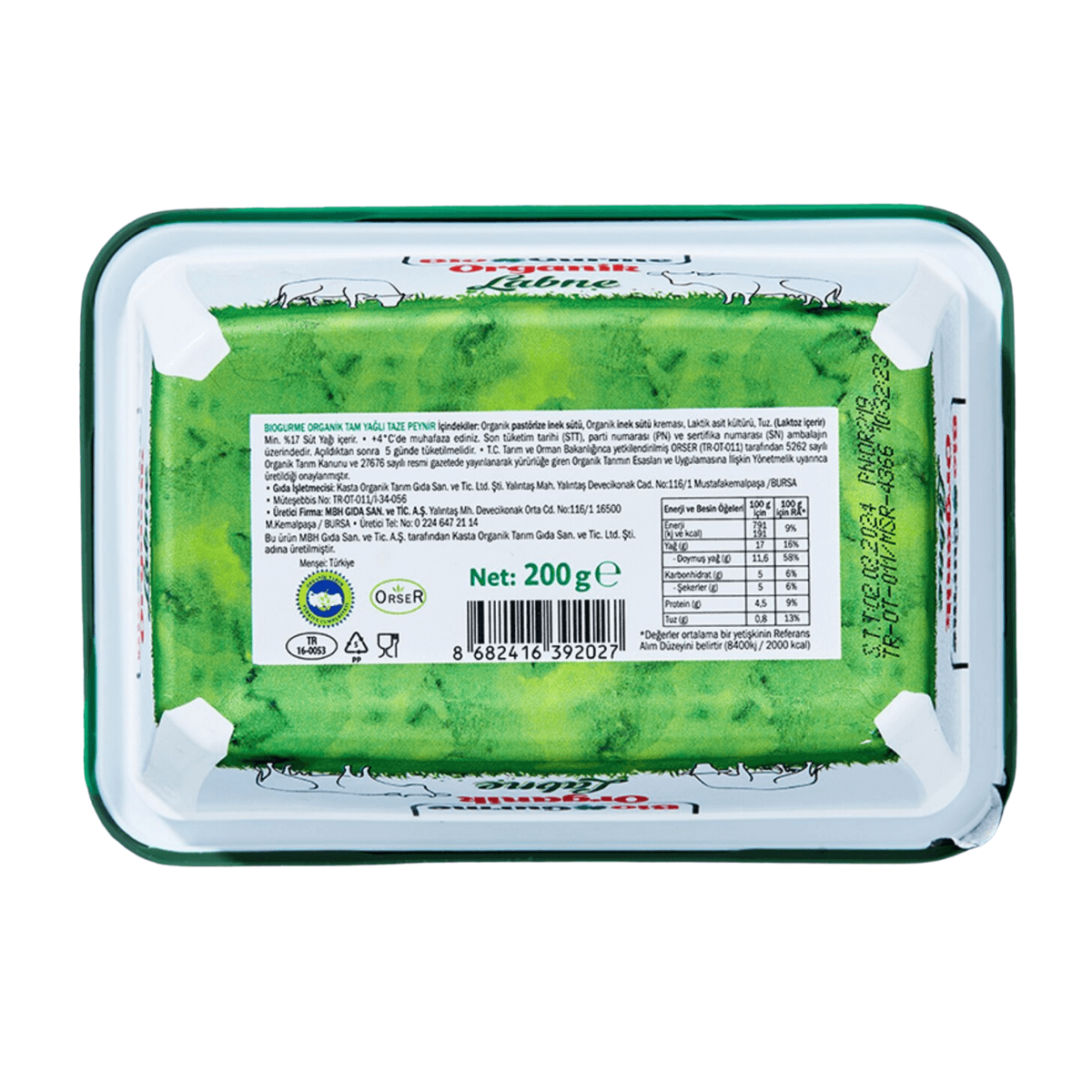 Organik Labne 200 gr