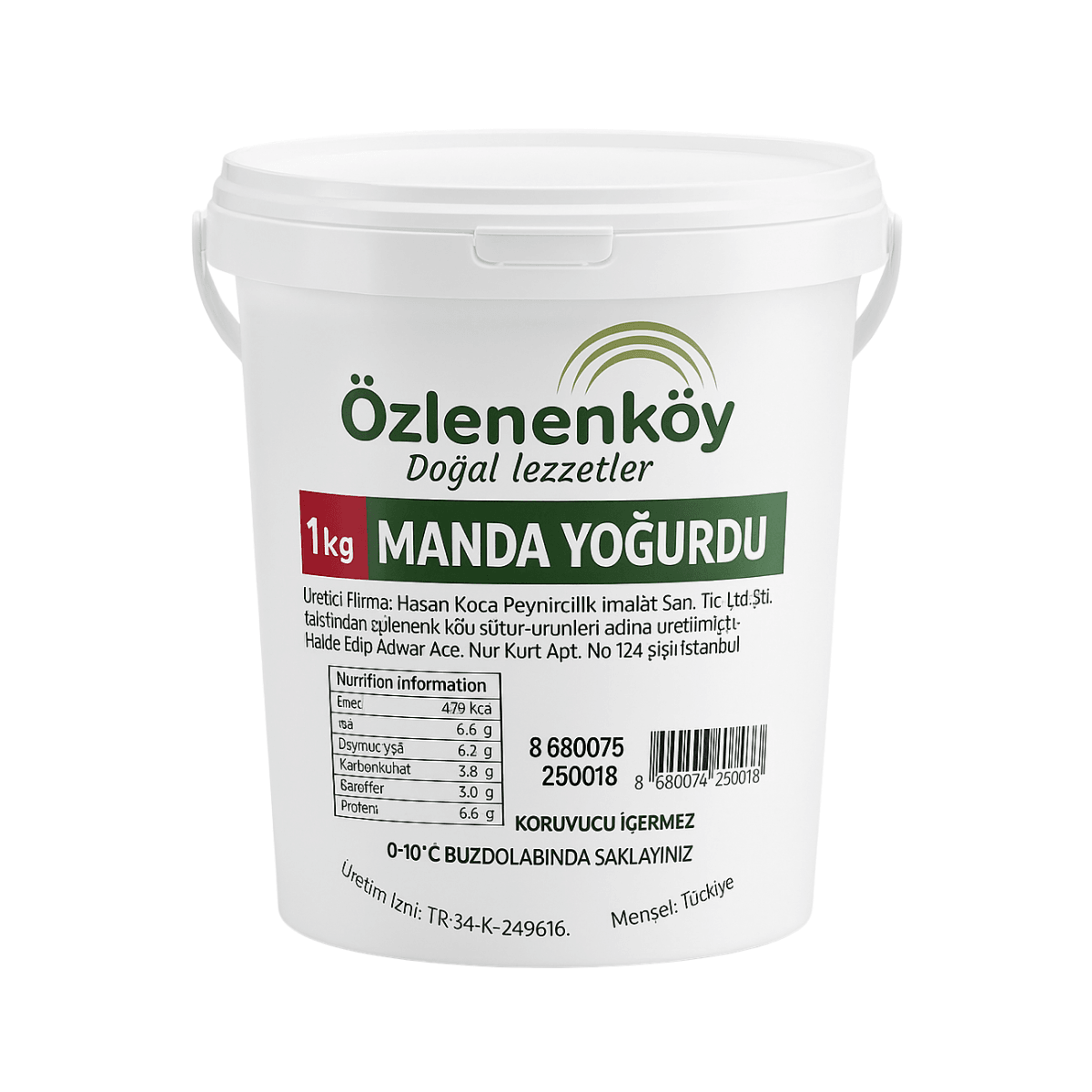 Tam Yağlı Manda Yoğurt 1000g