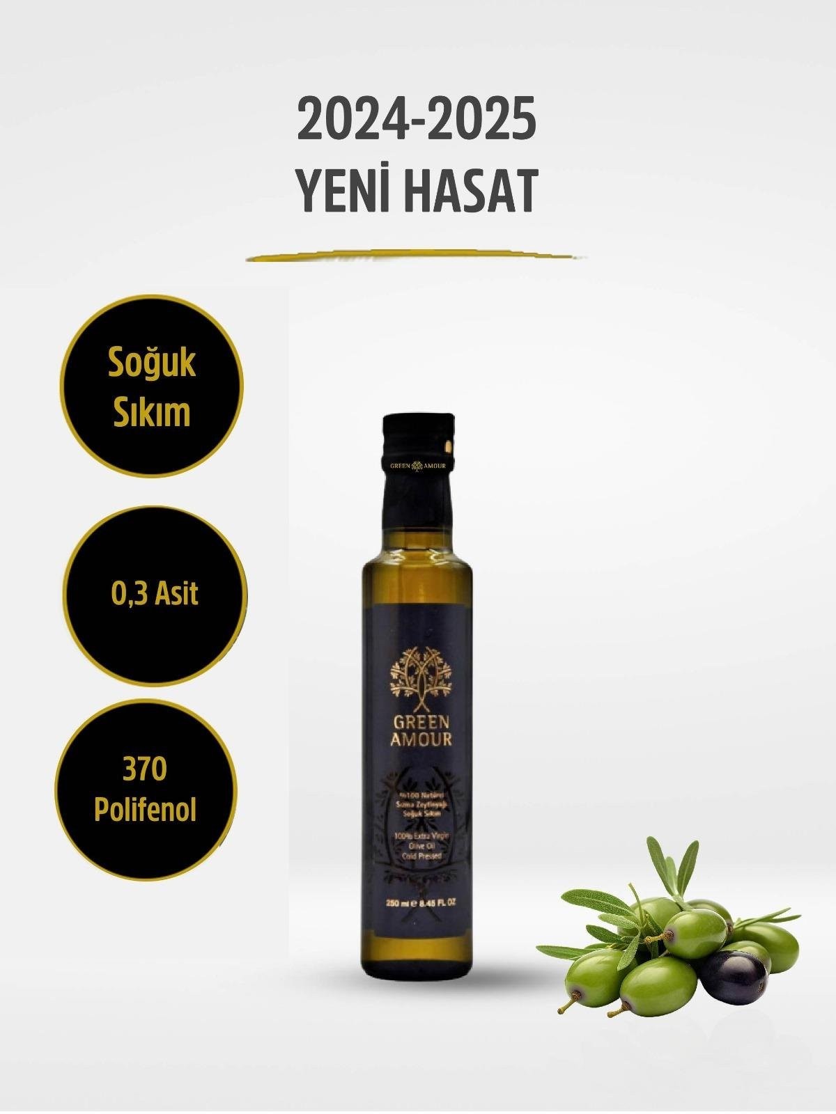 %100 Naturel Sızma Zeytinyağ Soğuk Sıkım 250ml