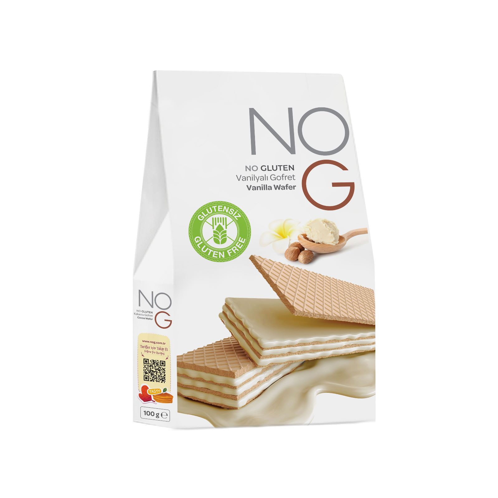 Glutensiz Vanilya Gofret 100GR