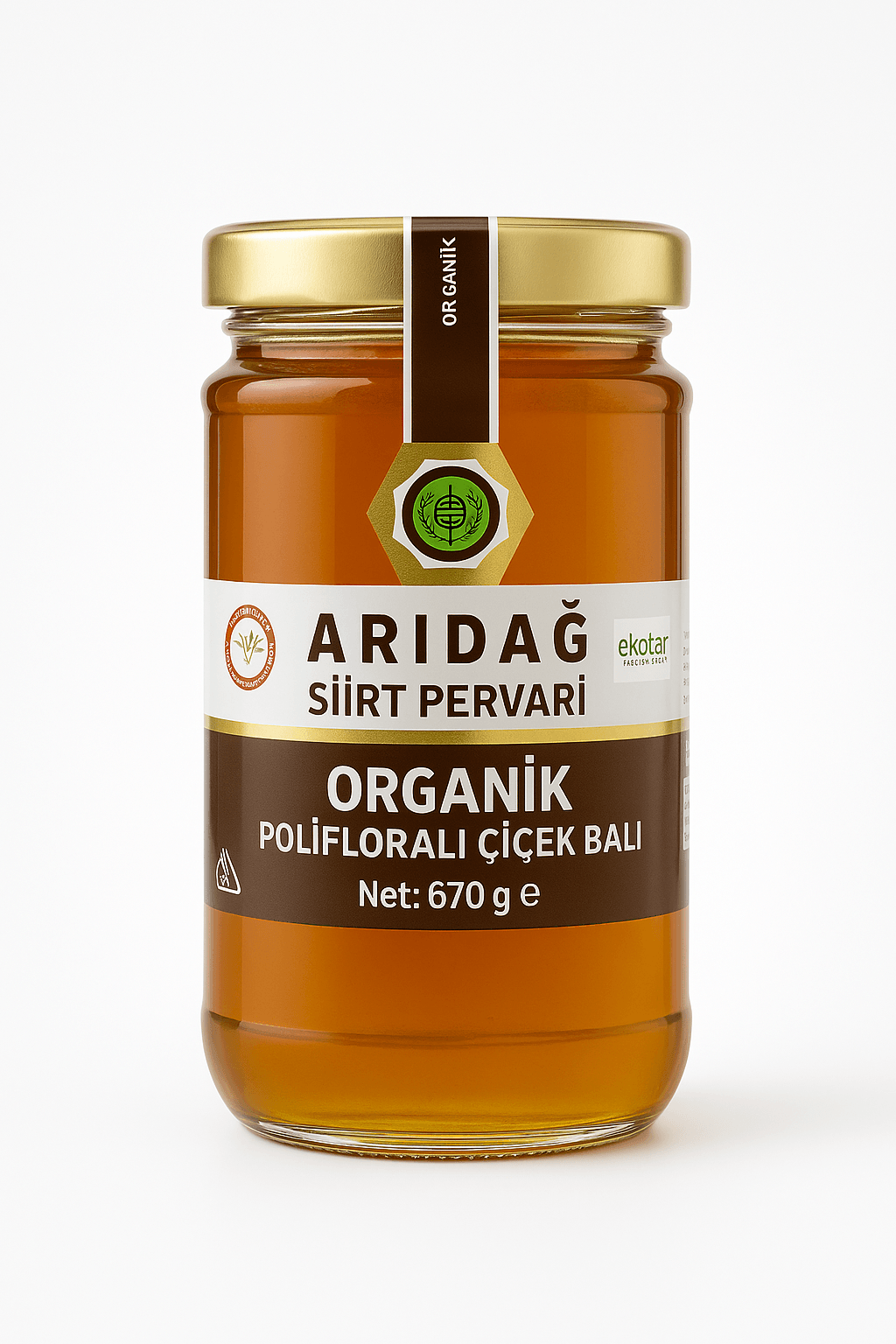 Organik Polifloralı Çiçek Balı 670g
