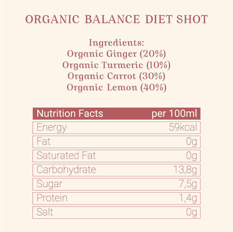 Organik Balance Diet Shot 60ml