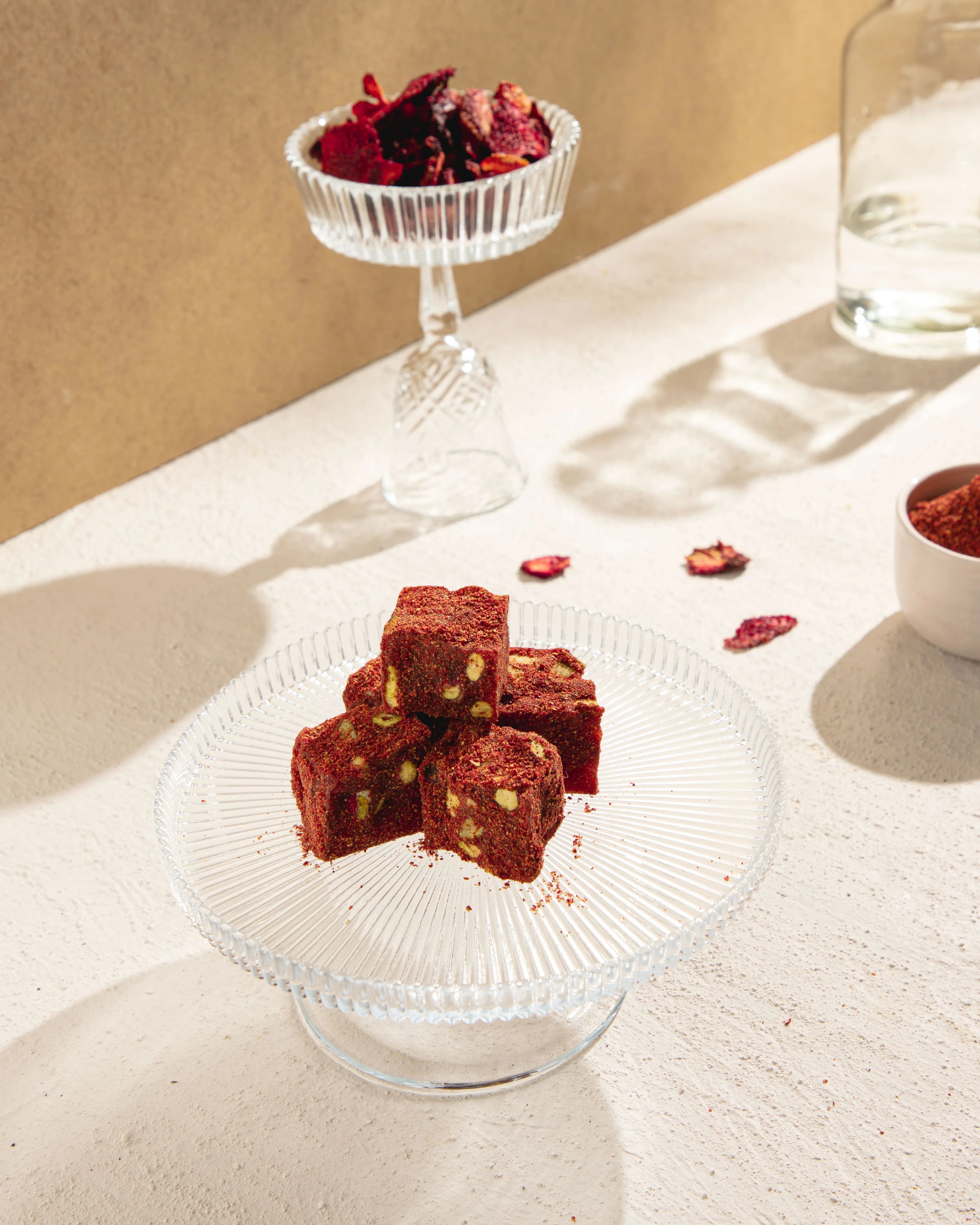 Rafine Şeker İlavesiz Narlı ve Antep Fıstıklı Lokum 120g