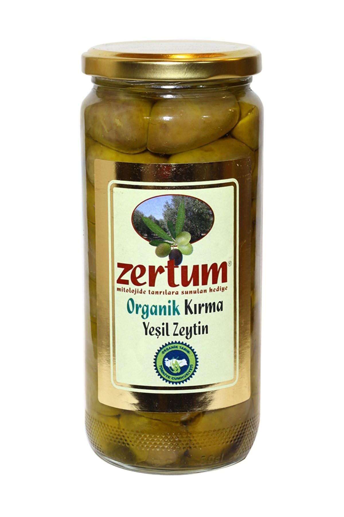 Organik Kırma Yeşil Zeytin 475g