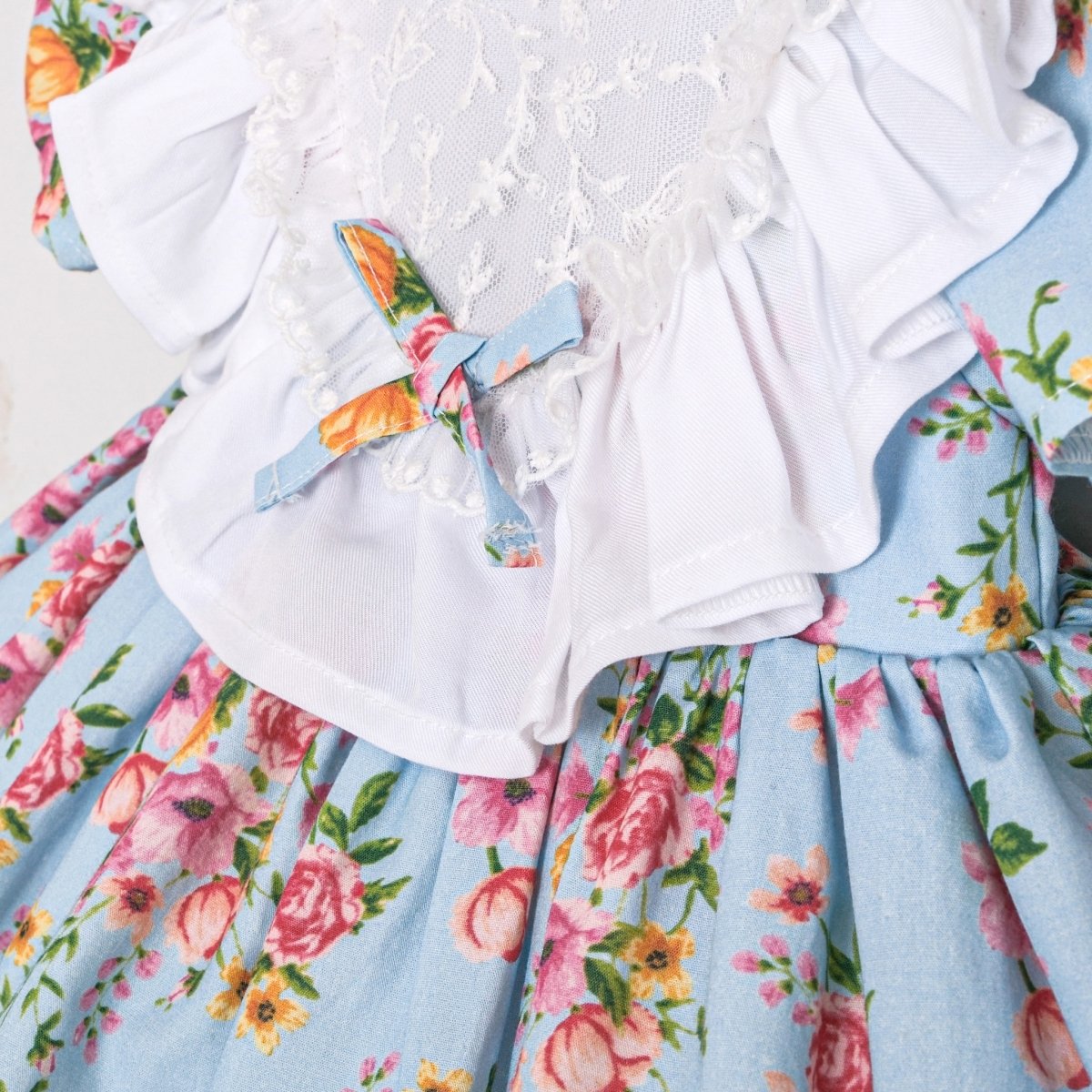 Elisa Premium Kalite Bebe Mavisi Elbise