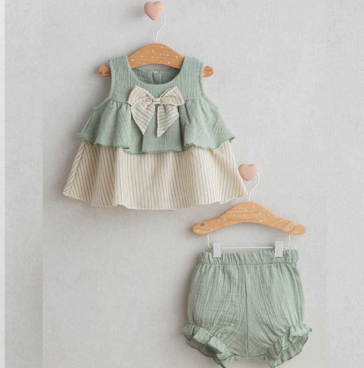 Kız Bebek Mint 2li Set