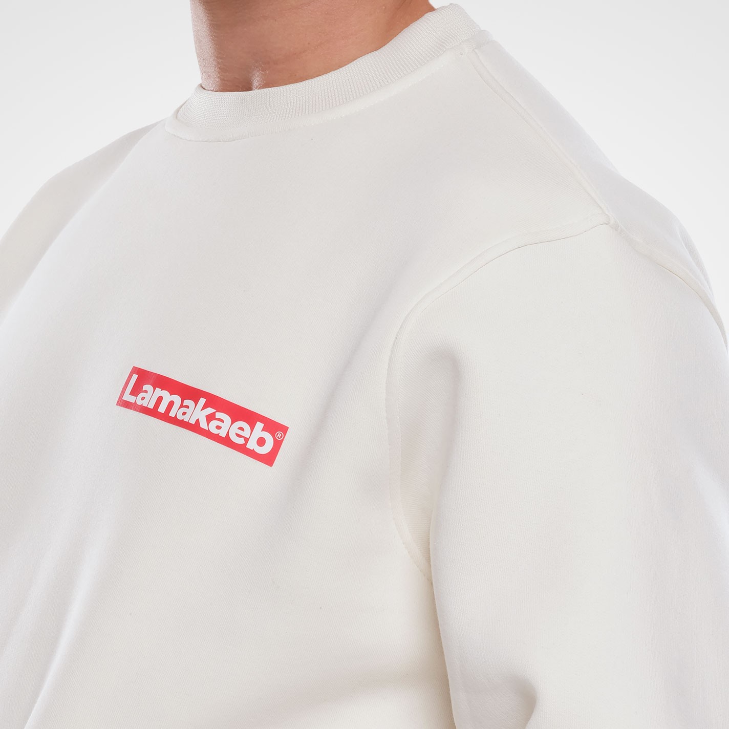 Lamakaeb Club Fleece  Unisex Pullover Sweatshirt - Polar White