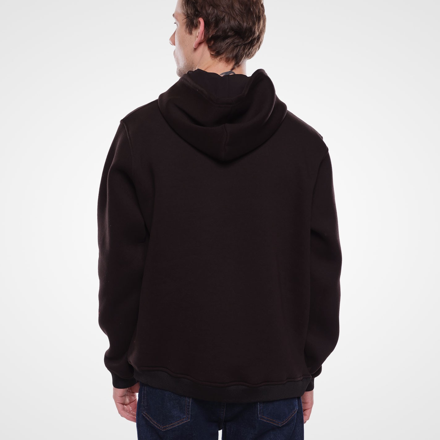 Lamakaeb Club Fleece Unisex Pullover Hooide-Dark Black-LMKB