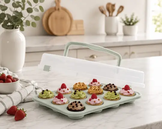 Sweetcase Kapaklı Muffin Kalıbı