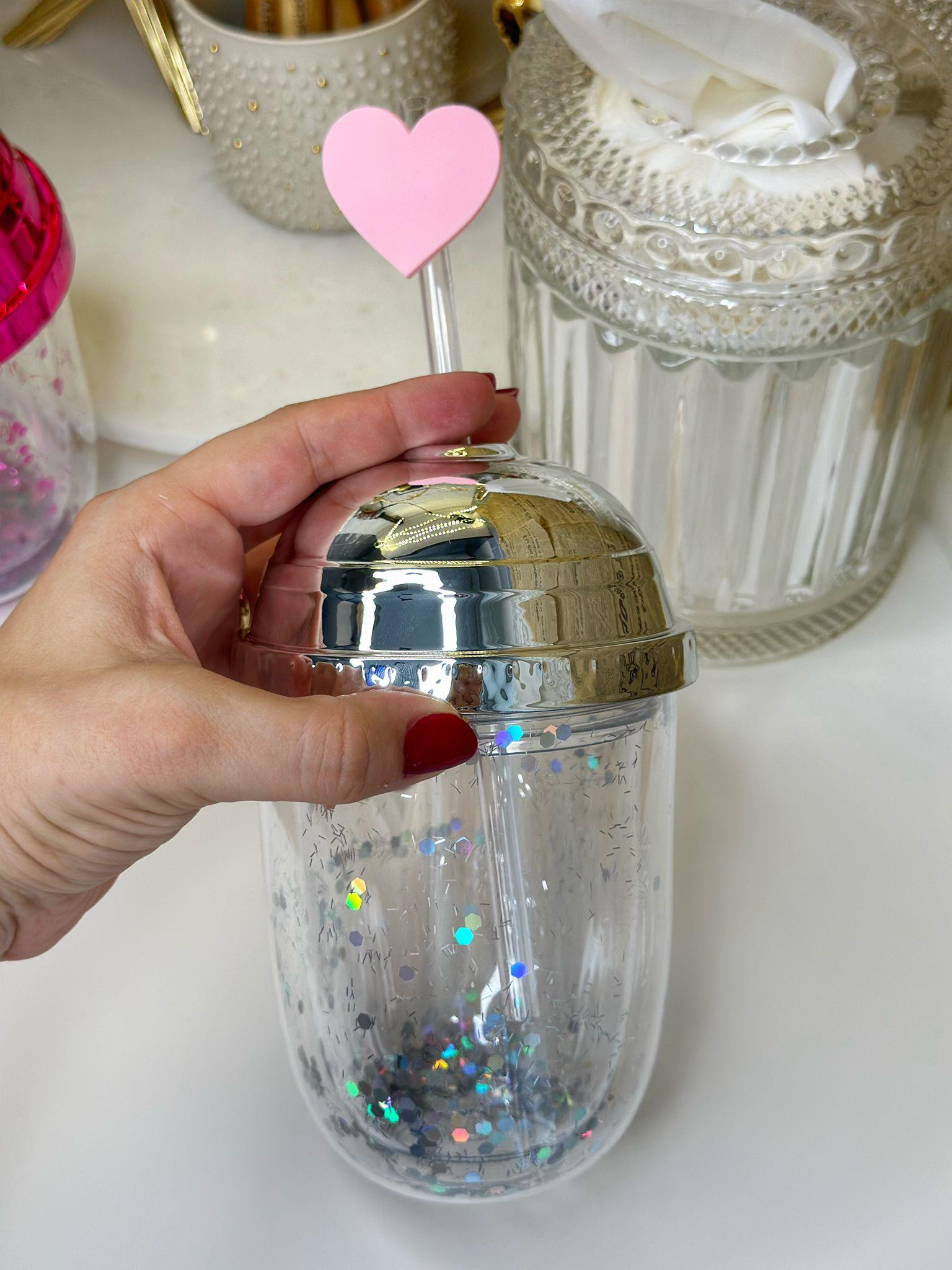 Gümüş Kalpli Pipetli Suluk